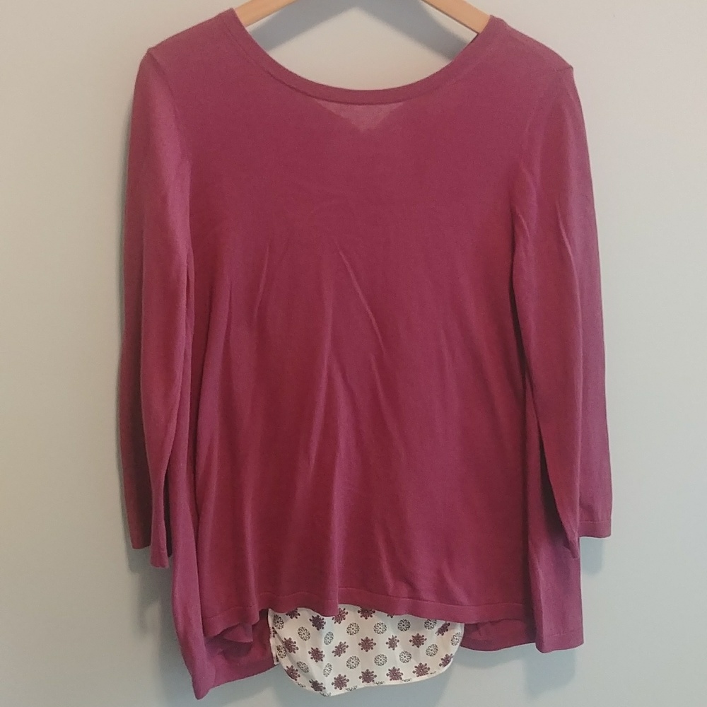 Loft Outlet Key Hole Tie Back High Low Top